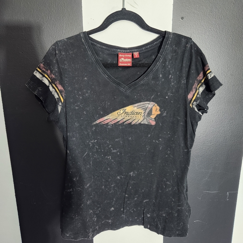 Indian Motorcycle Black Graphic Tee